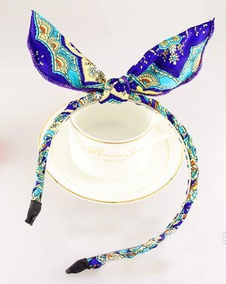 Bohemain chiffon bow braided headband Bohemain chiffon bow braided headband