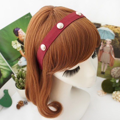 Suede silver/round rivets headband Suede silver/round rivets headband