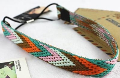 Colourful knit elastic headband Colourful knit elastic headband