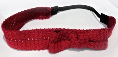 Knitted bowknot elastic headband Knitted bowknot elastic headband