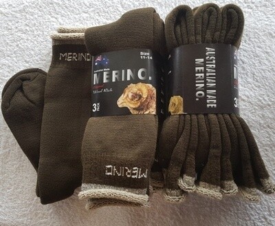 3pair packs Olive Green Merino Socks - made in Australia, from Australian merino sheep fibre. 3pair packs Olive Green Merino Socks - made in Australia, from Australian merino sheep fibre.