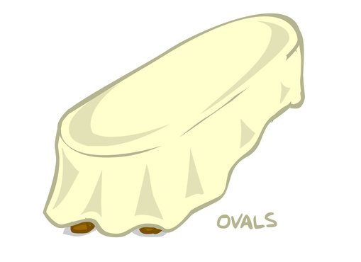 6121 Vinyl Oval Tablecloths 01611