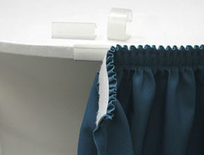 3/4" Table Skirt Velcro Clip 3/4" Table Skirt Velcro Clip