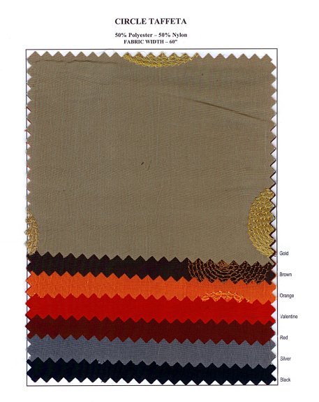 Circle Taffeta Swatch Card 02120