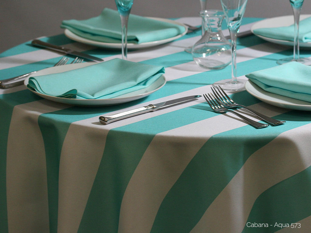 Cabana Print Round Tablecloths Cabana Print Round Tablecloths