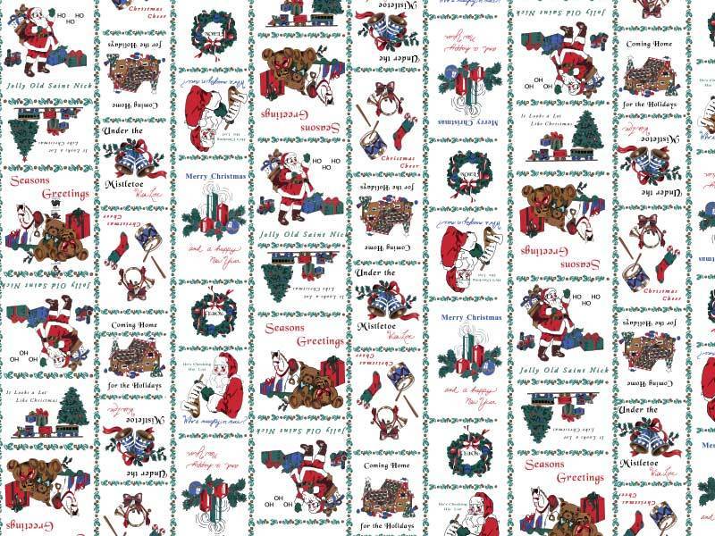Santa Print Fabric By The Yard Santa Print Fabric By The Yard