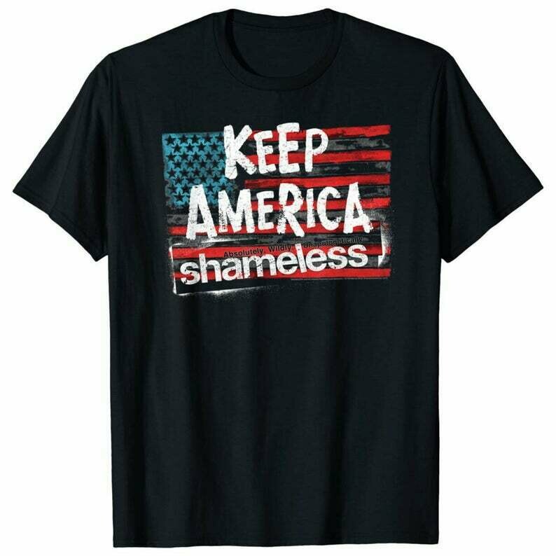 White Shameless TV Show T-Shirt Gray or Red Soft Cotton Tee. Black