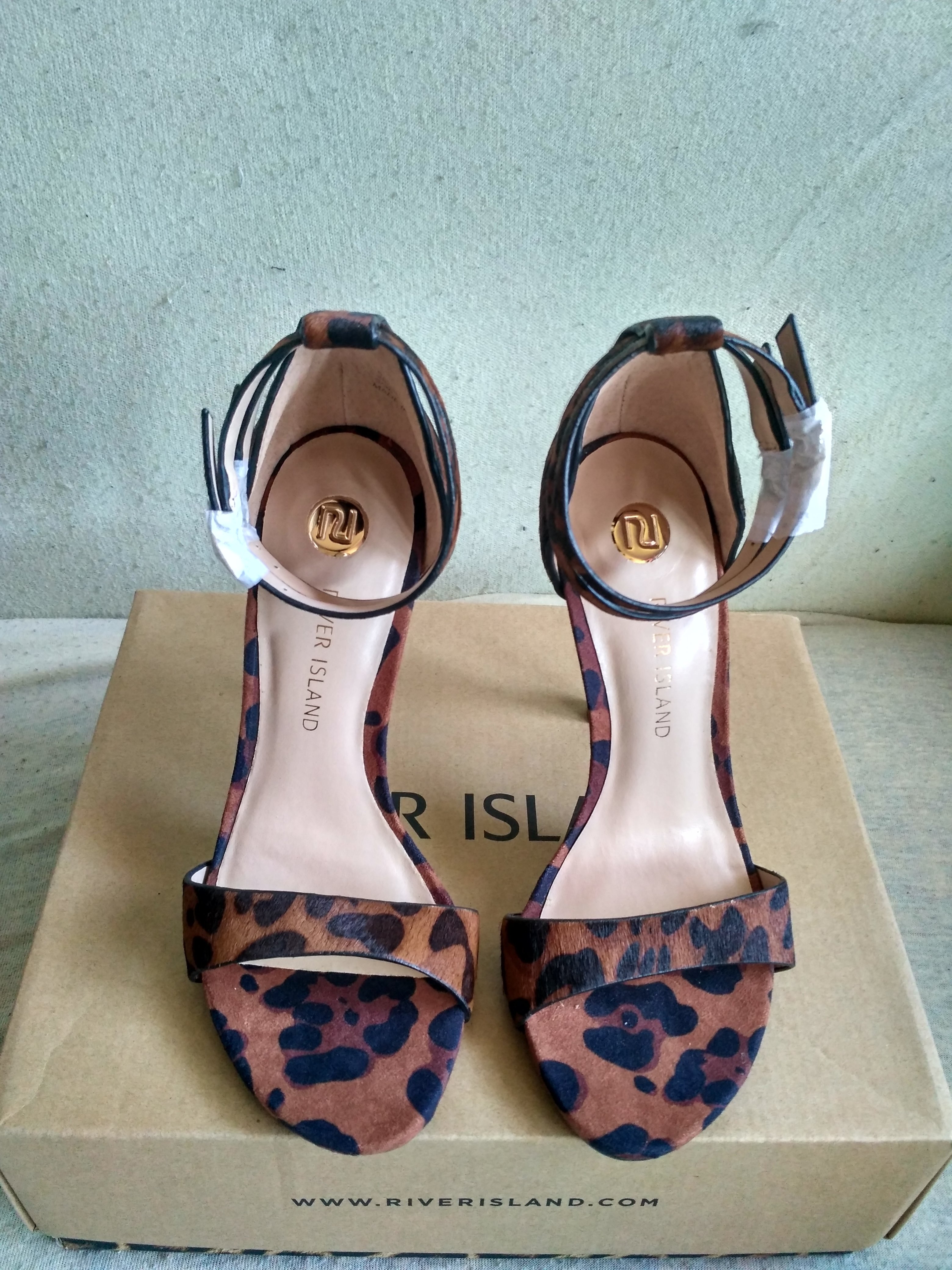 Pantofi toc River Island Leopard Print