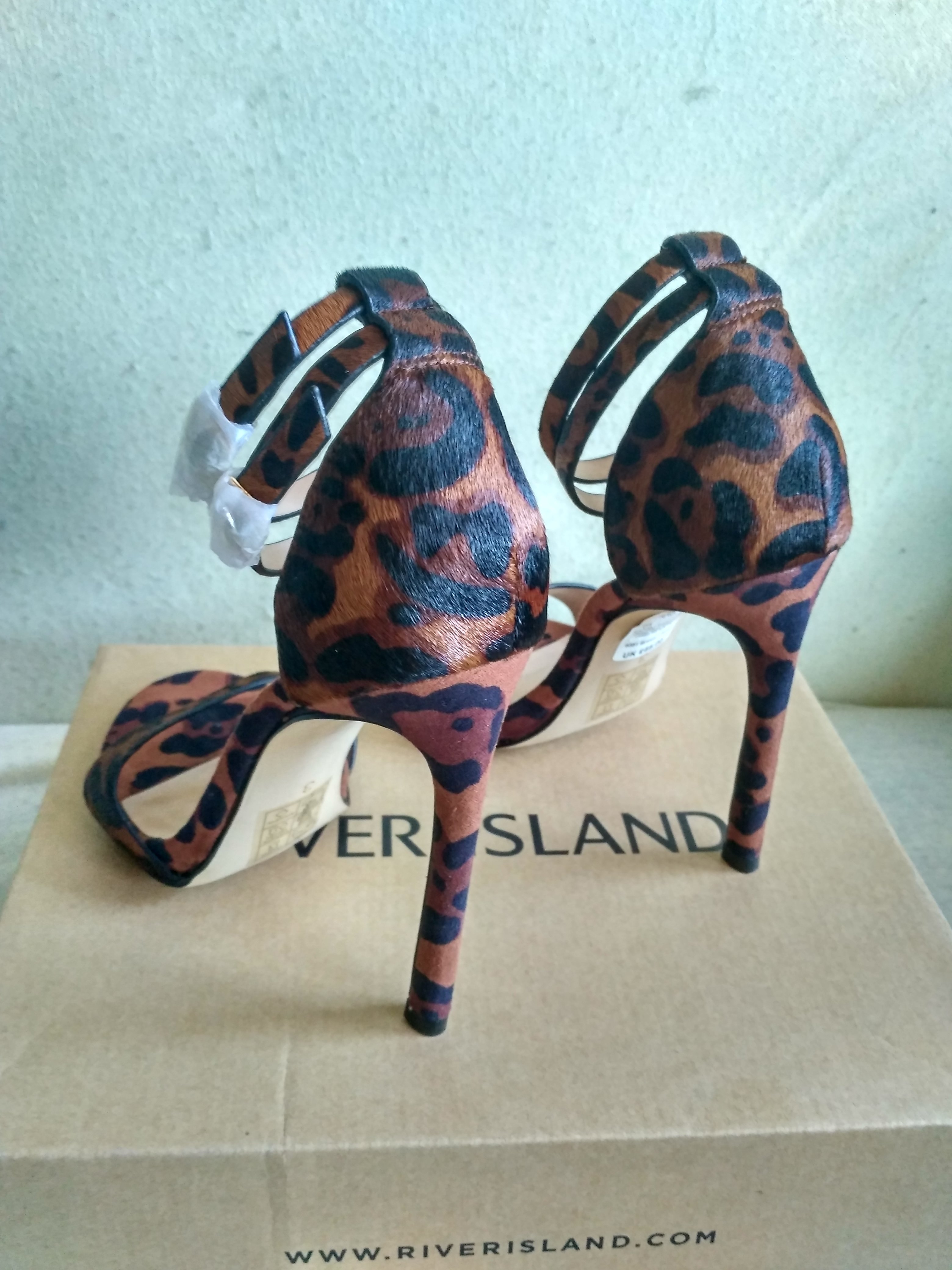Pantofi toc River Island Leopard Print
