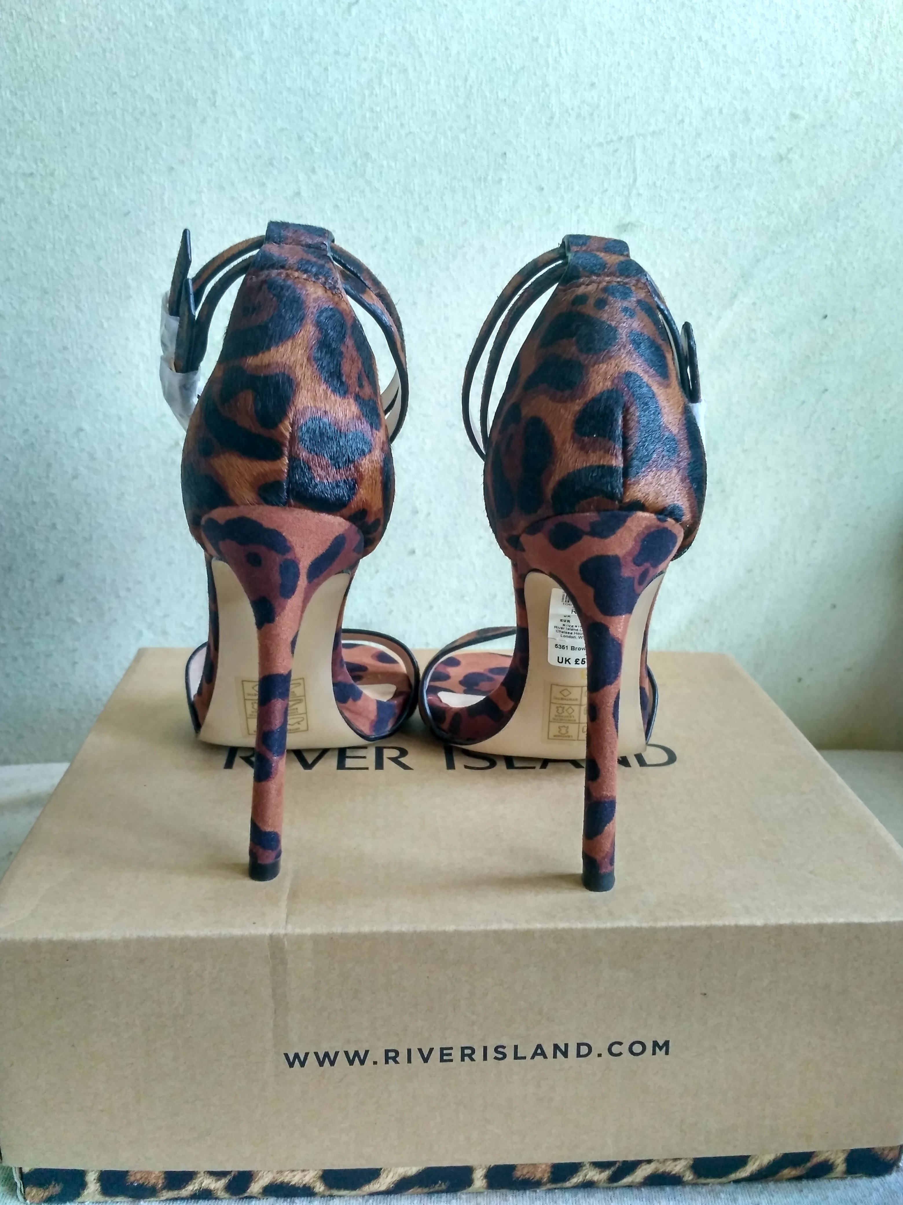 Pantofi toc River Island Leopard Print