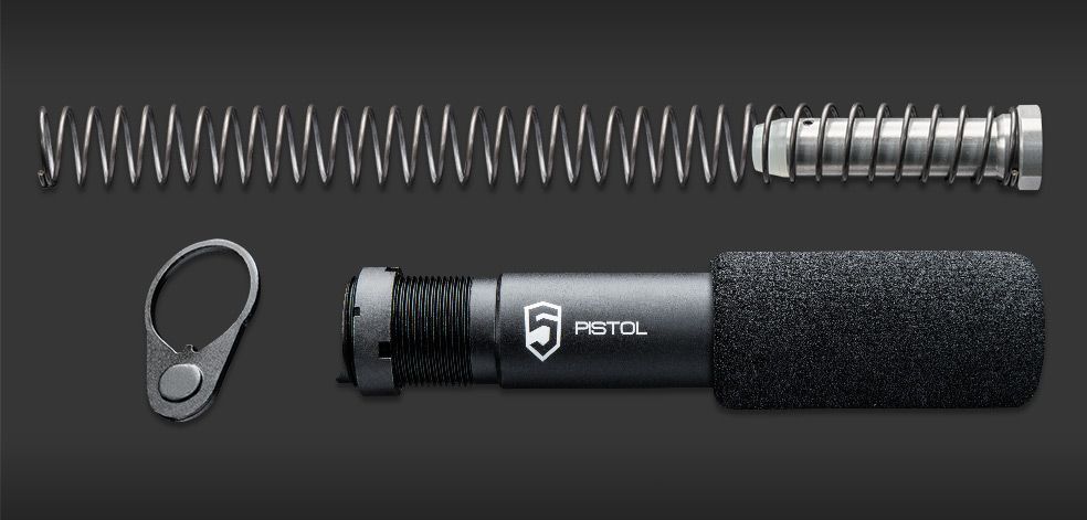 Phase 5 Tactical - AR-15 Complete Pistol Buffer Tube Assembly