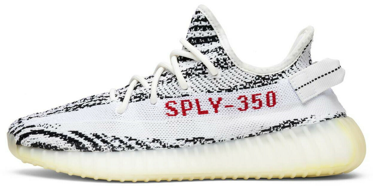 yeezy boost white black red