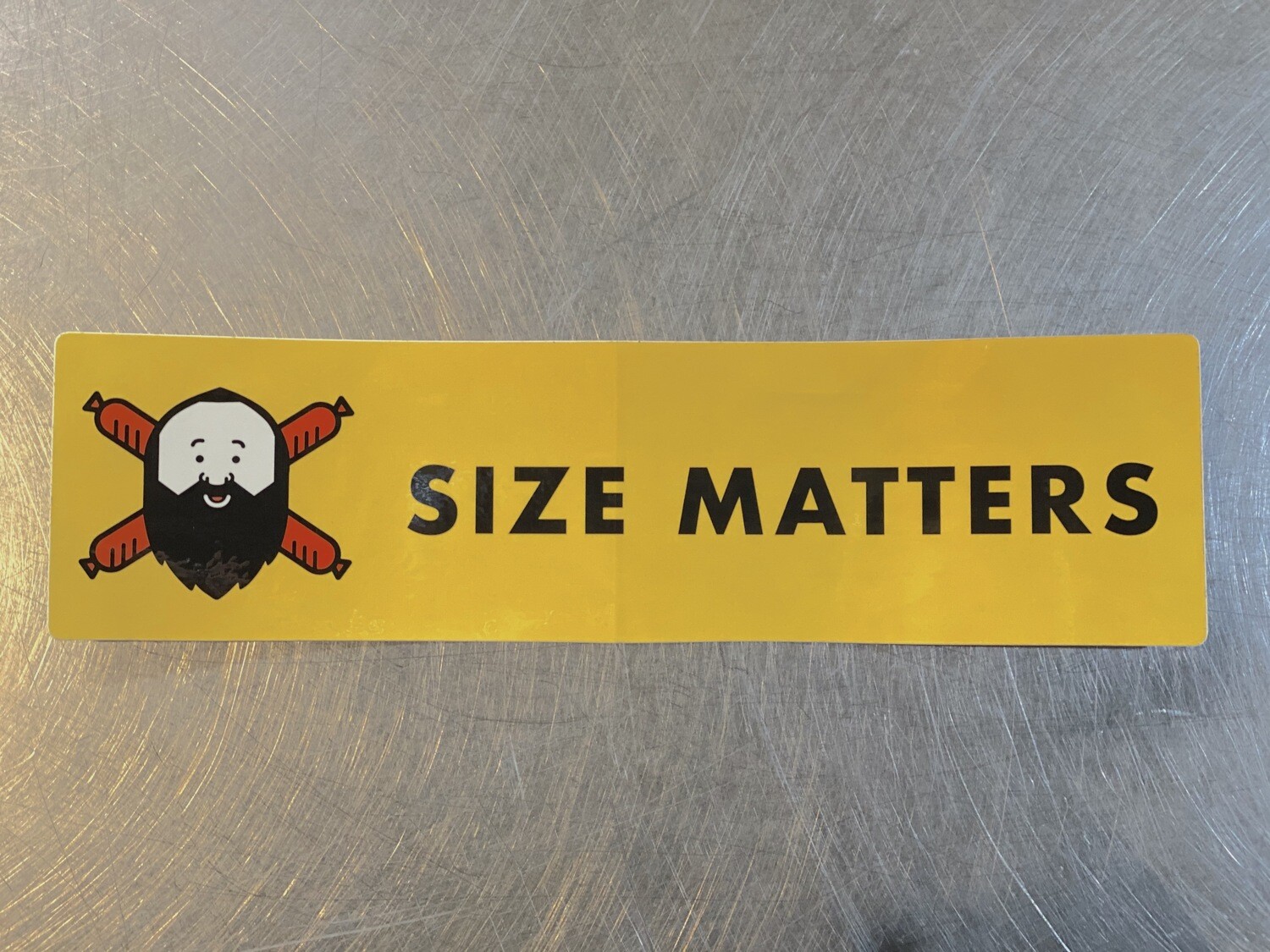 SIZE MATTERS Bumper Sticker SIZE MATTERS Bumper Sticker