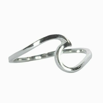 Pura Vida Wave Rings Silver - Size 7 Pura Vida Wave Rings Silver - Size 7