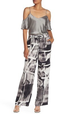 Go Silk Go flow-y pants blur print - L Go Silk Go flow-y pants blur print - L