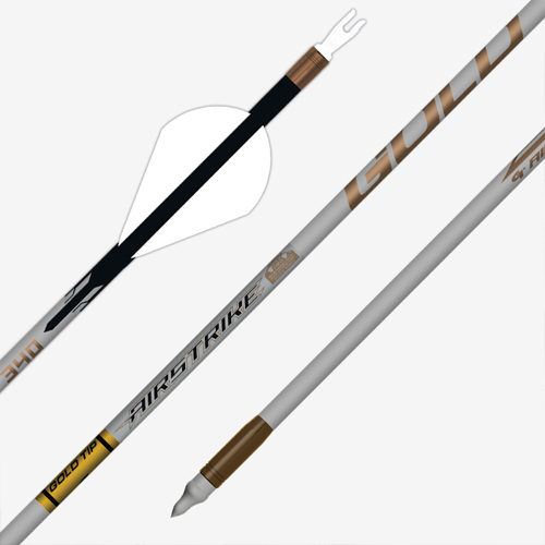 Gold Tip Airstrike 6 Pack Arrows Fletched 34796