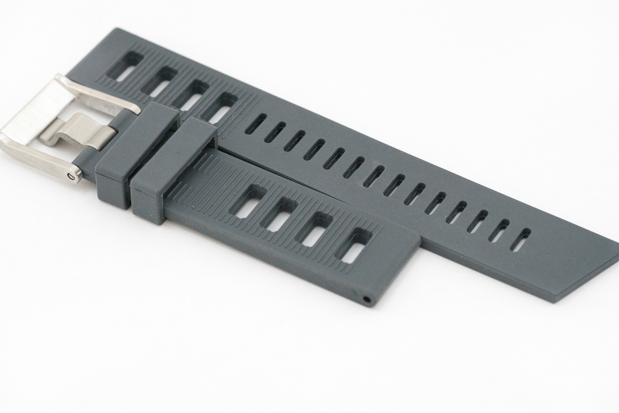 Borealis Vulcanized Rubber Strap 20mm Grey - Best Offer in Market for Diver Watches