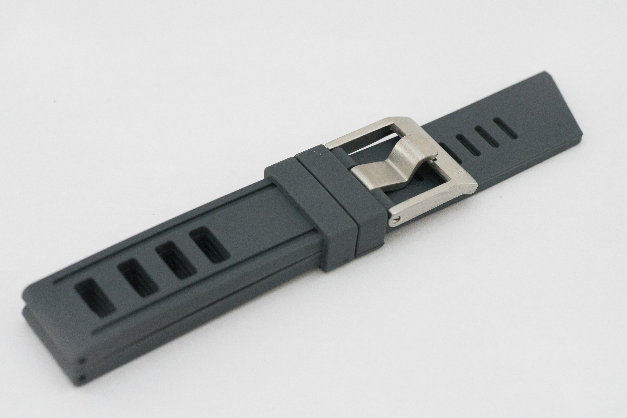 Borealis Vulcanized Rubber Strap 20mm Grey - Best Offer in Market for Diver Watches
