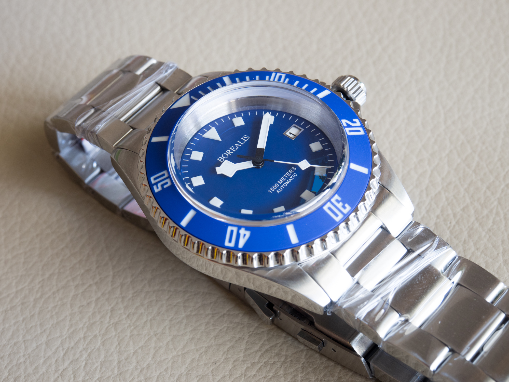 Borealis Sea Hawk 1500m Automatic Diver Watch Seiko NH36 / 4R36 Ceramic Blue Bezel Blue Dial BSH1500BLUE