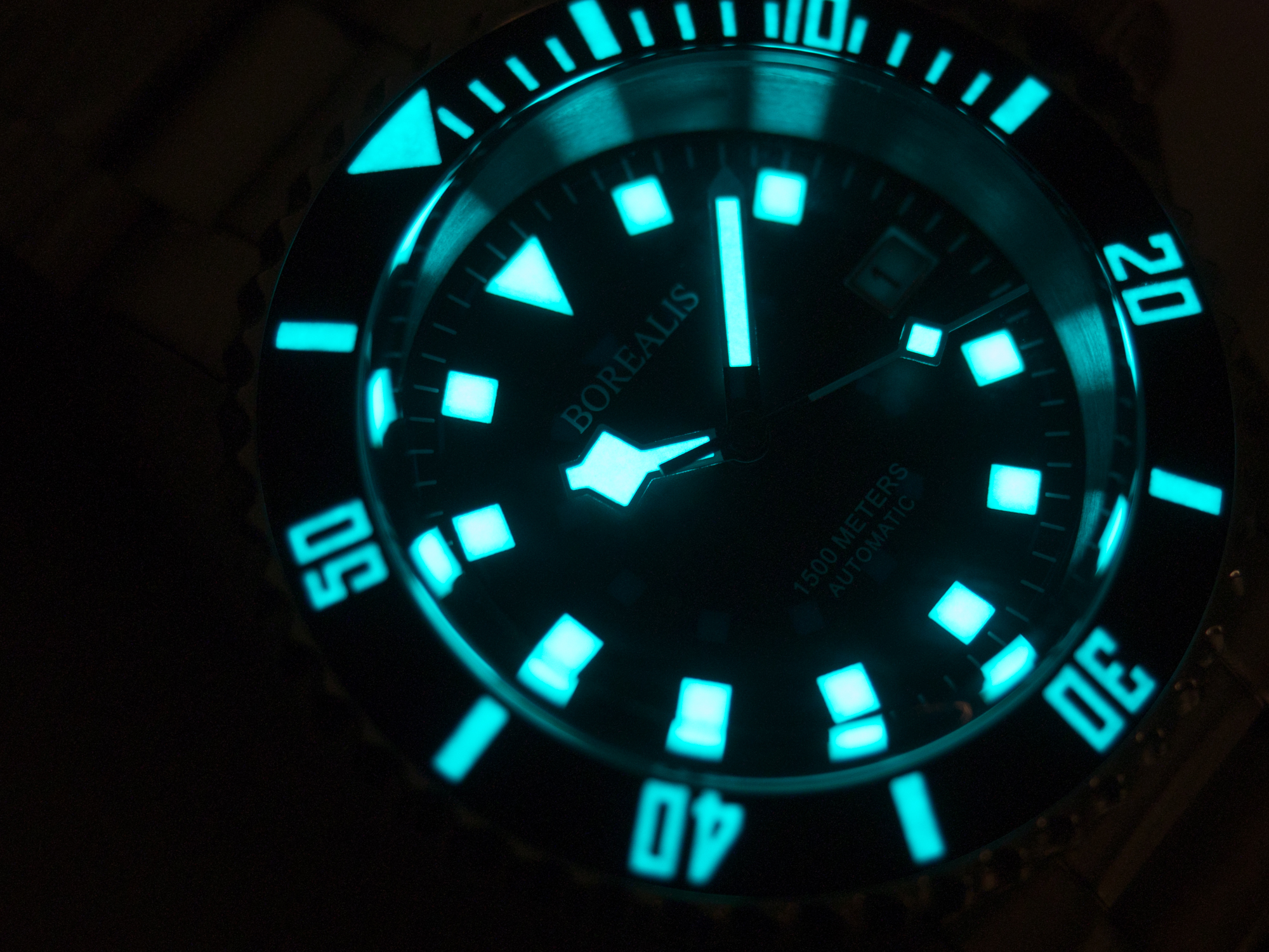 Borealis Sea Hawk 1500m Automatic Diver Watch Seiko NH36 / 4R36 Ceramic Blue Bezel Blue Dial Lume