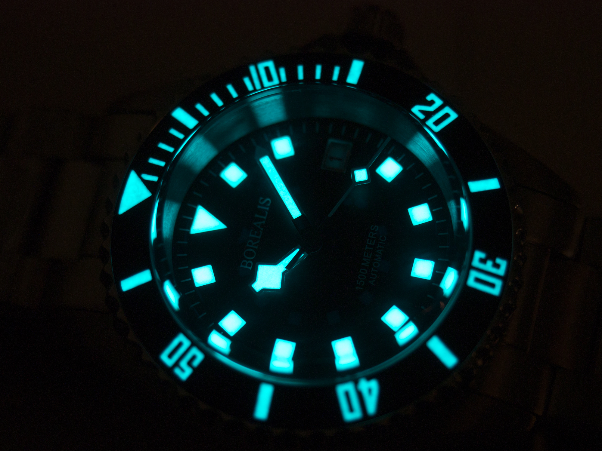 Borealis Sea Hawk 1500m Automatic Diver Watch Seiko NH36 / 4R36 Ceramic Blue Bezel Blue Dial Lume