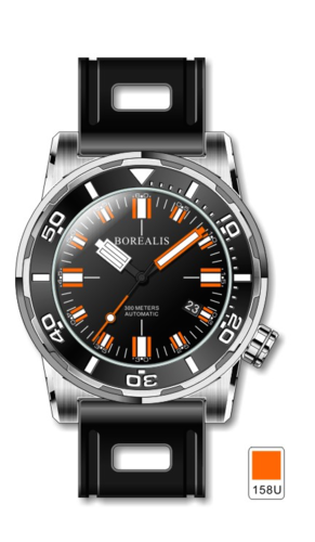 Borealis Sea Dragon Black Dial Miyota 9015 Automatic Diver Watch 300m BSDBA