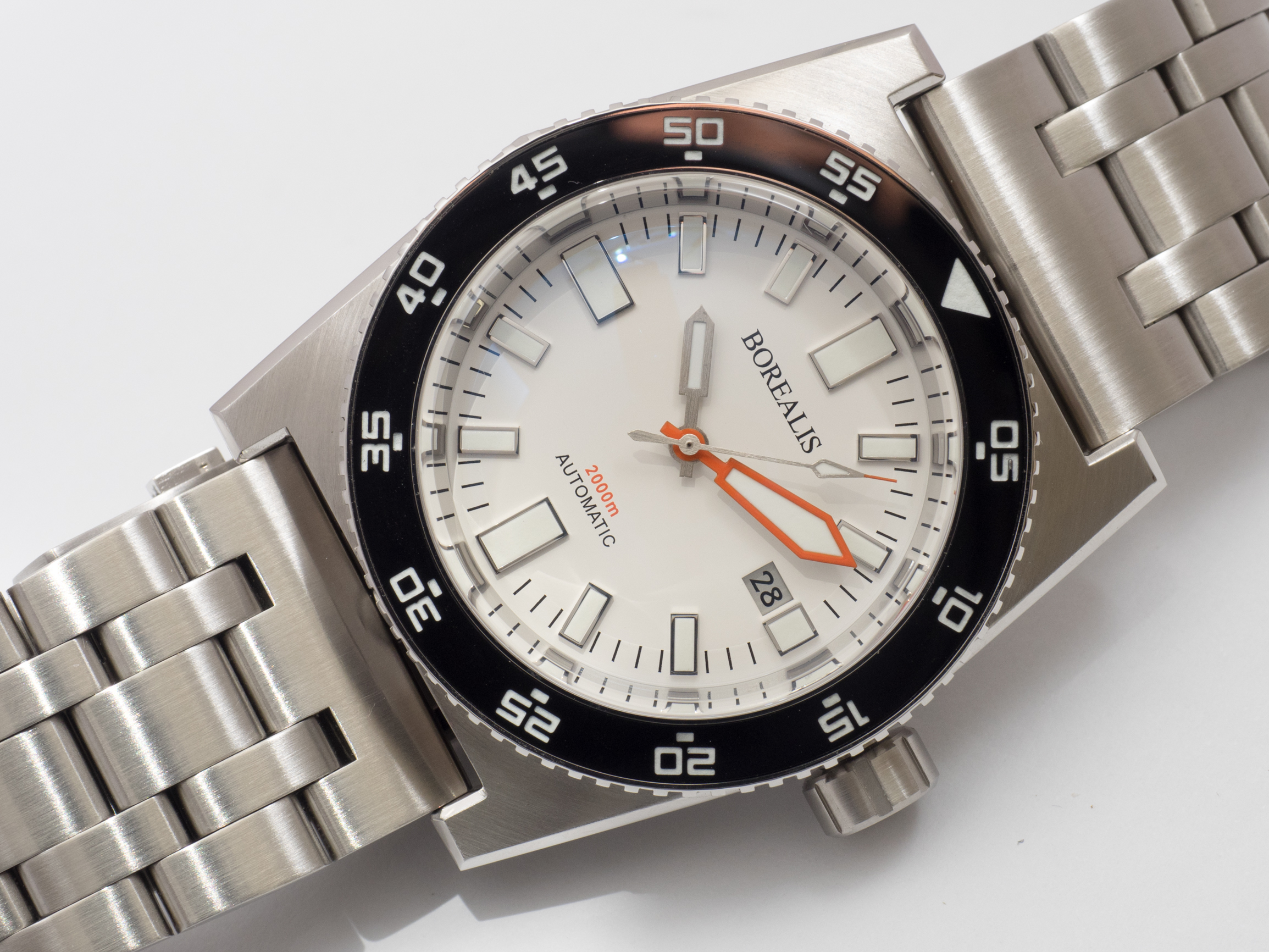 Borealis Scorpionfish Black Dial Plongeur Hands