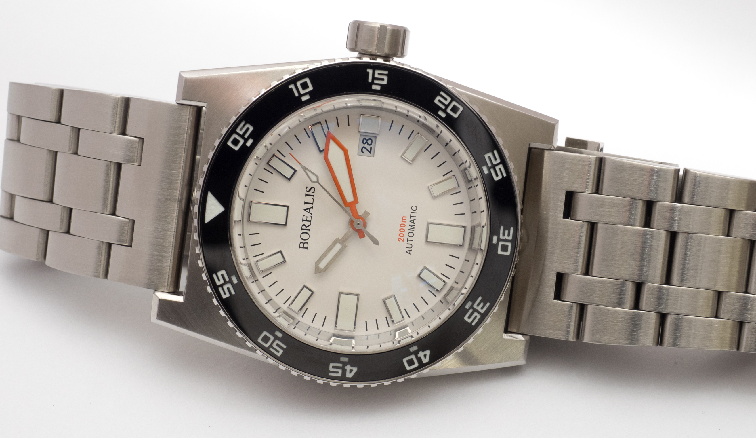Borealis Scorpionfish Black Dial Plongeur Hands
