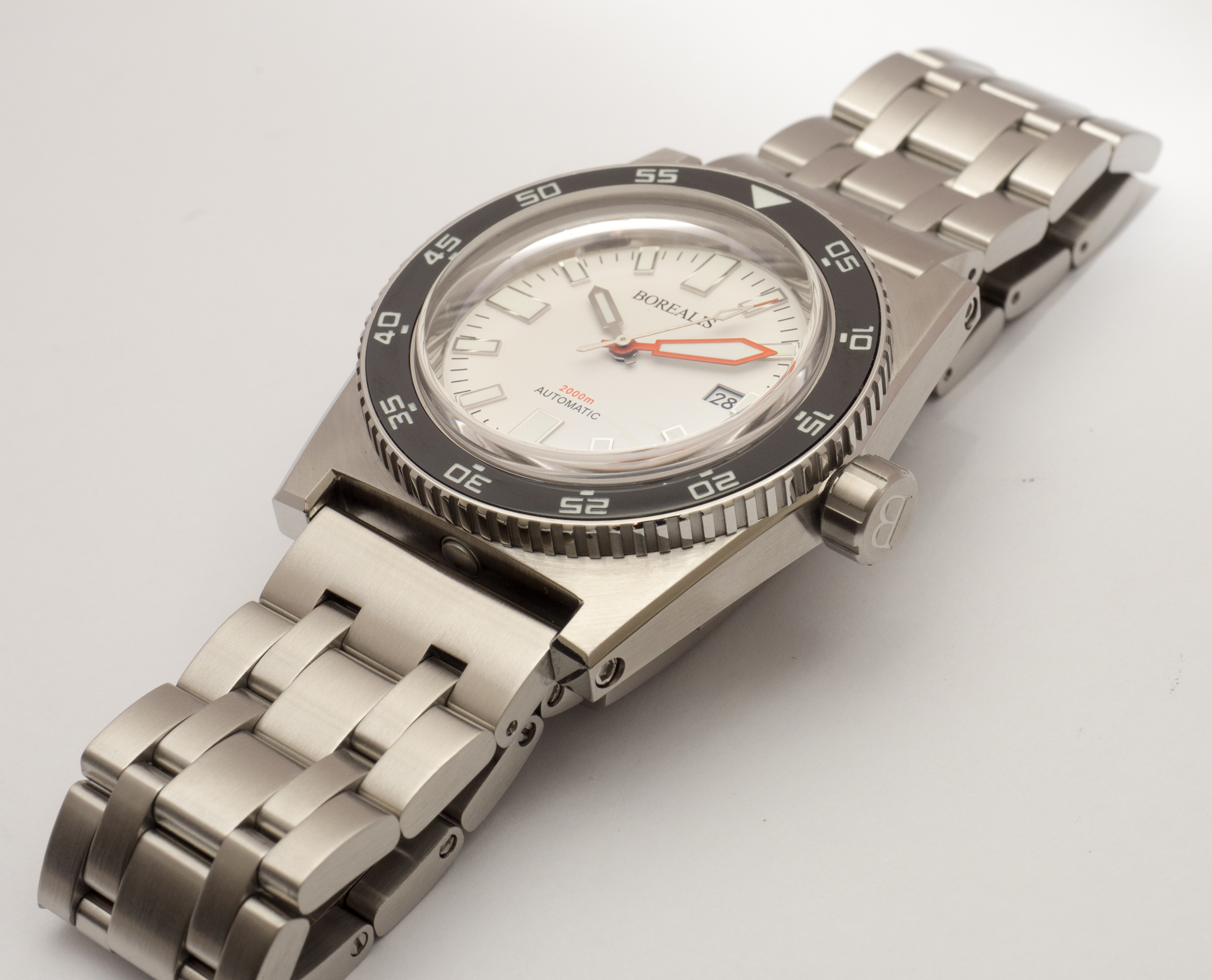 Borealis Scorpionfish Black Dial Plongeur Hands