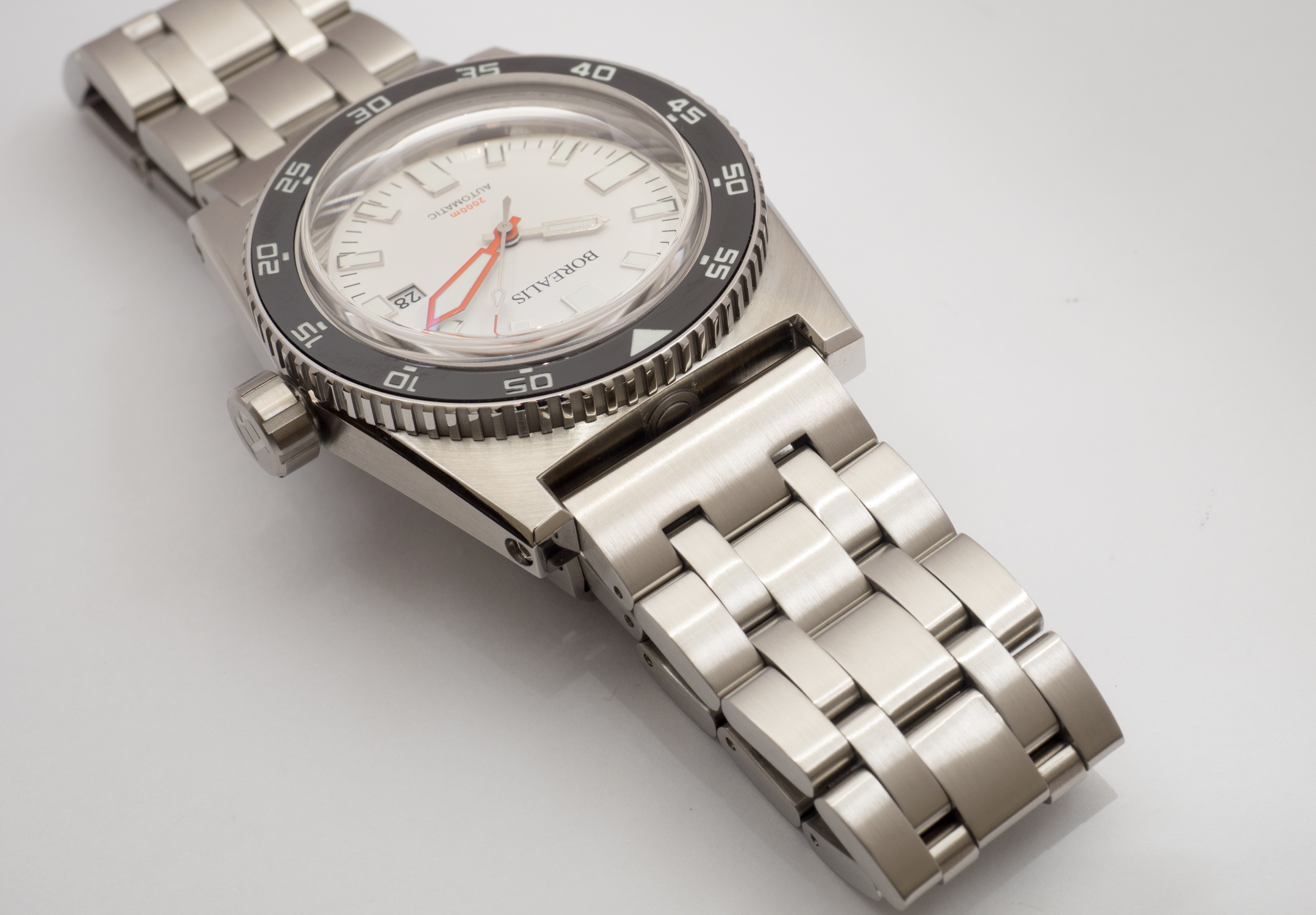 Borealis Scorpionfish Black Dial Plongeur Hands