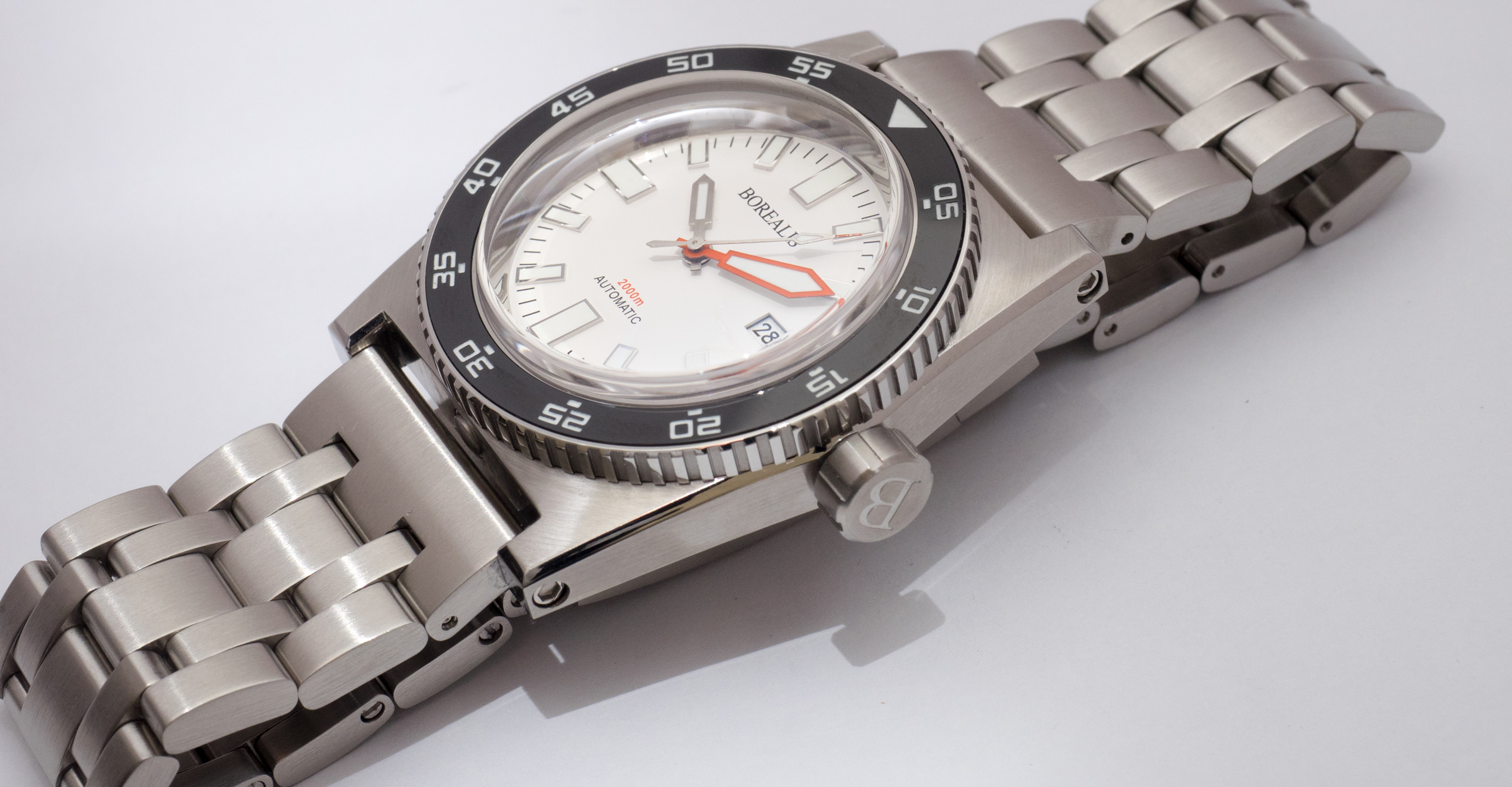 Borealis Scorpionfish Black Dial Plongeur Hands