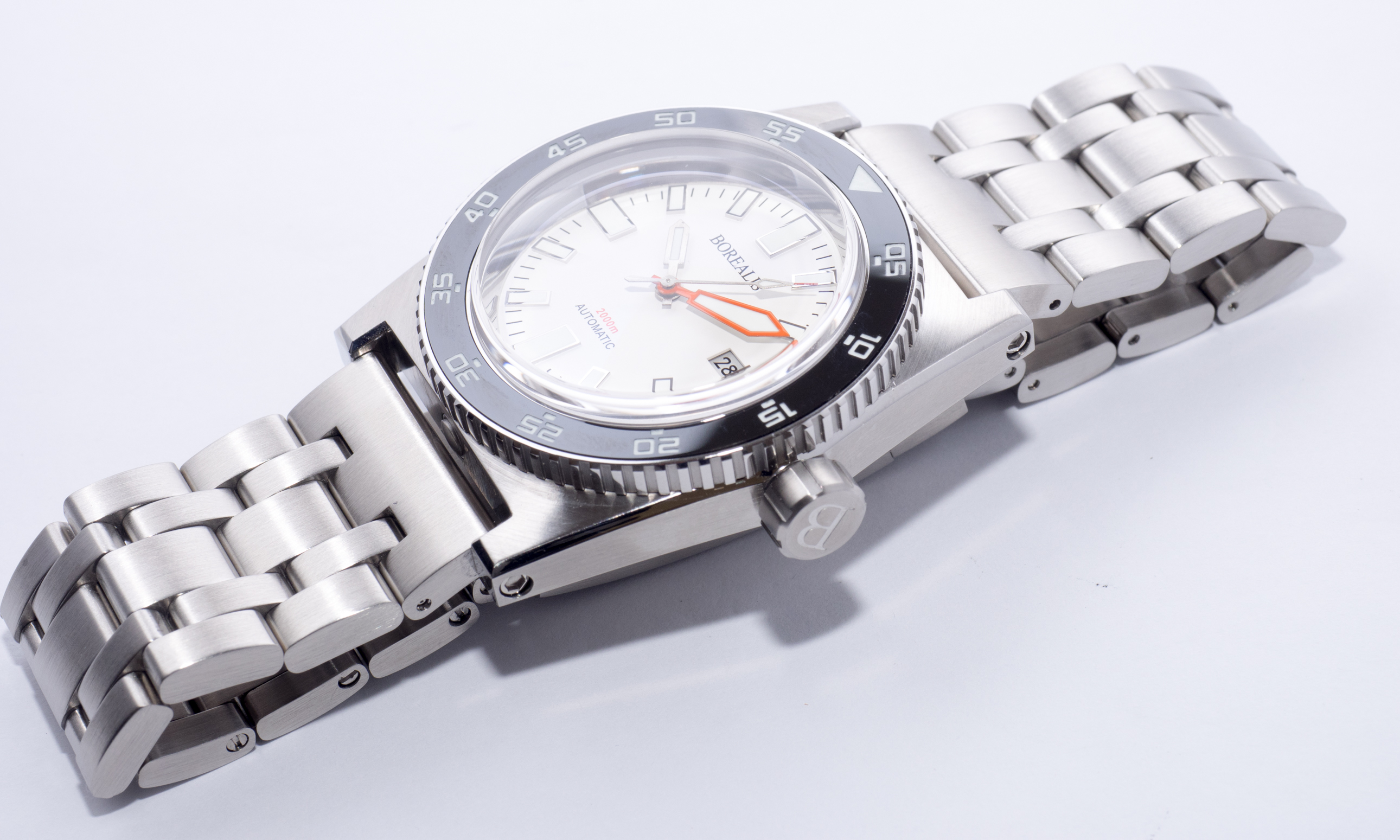 Borealis Scorpionfish Black Dial Plongeur Hands
