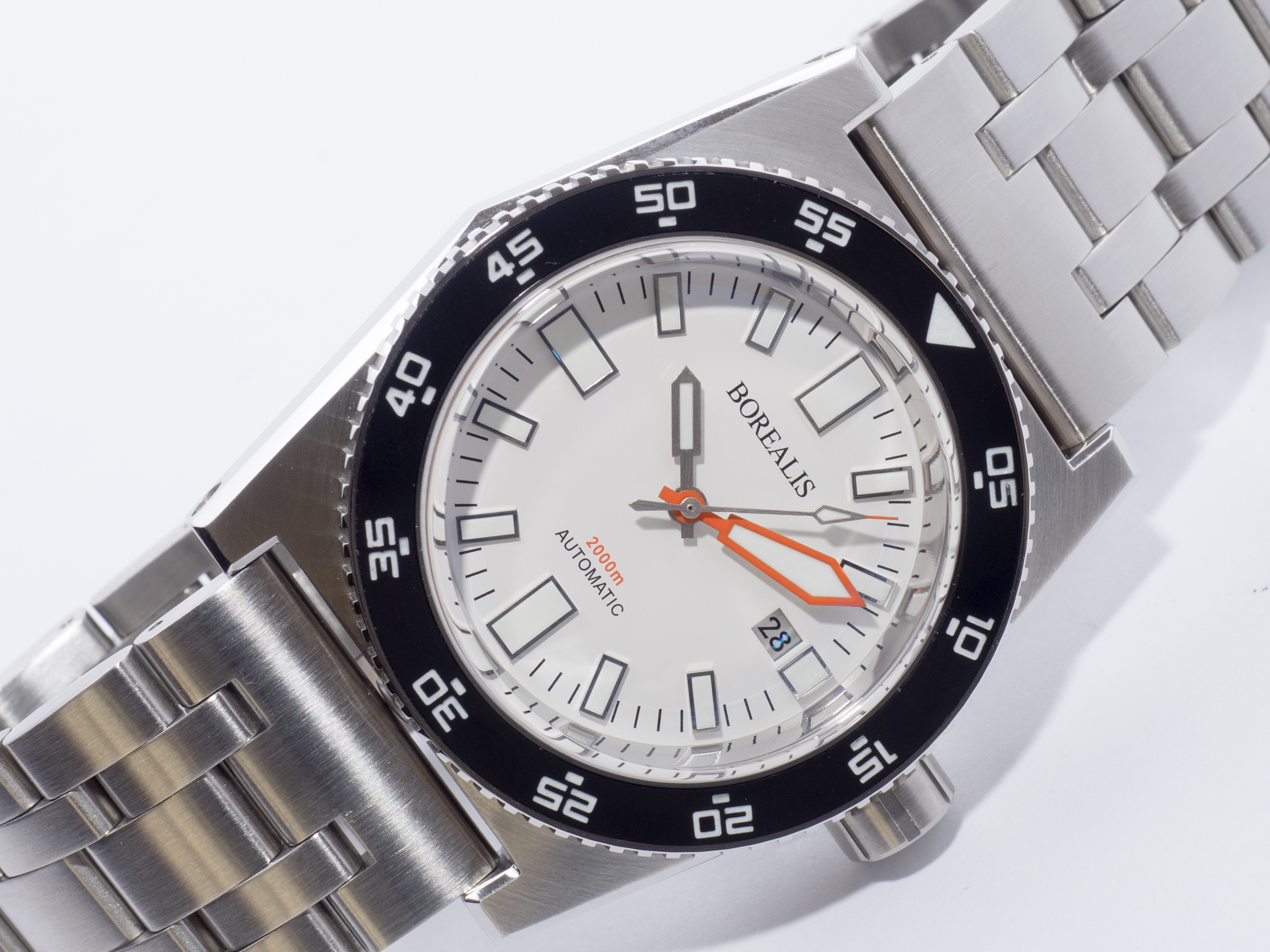 Borealis Scorpionfish Black Dial Plongeur Hands
