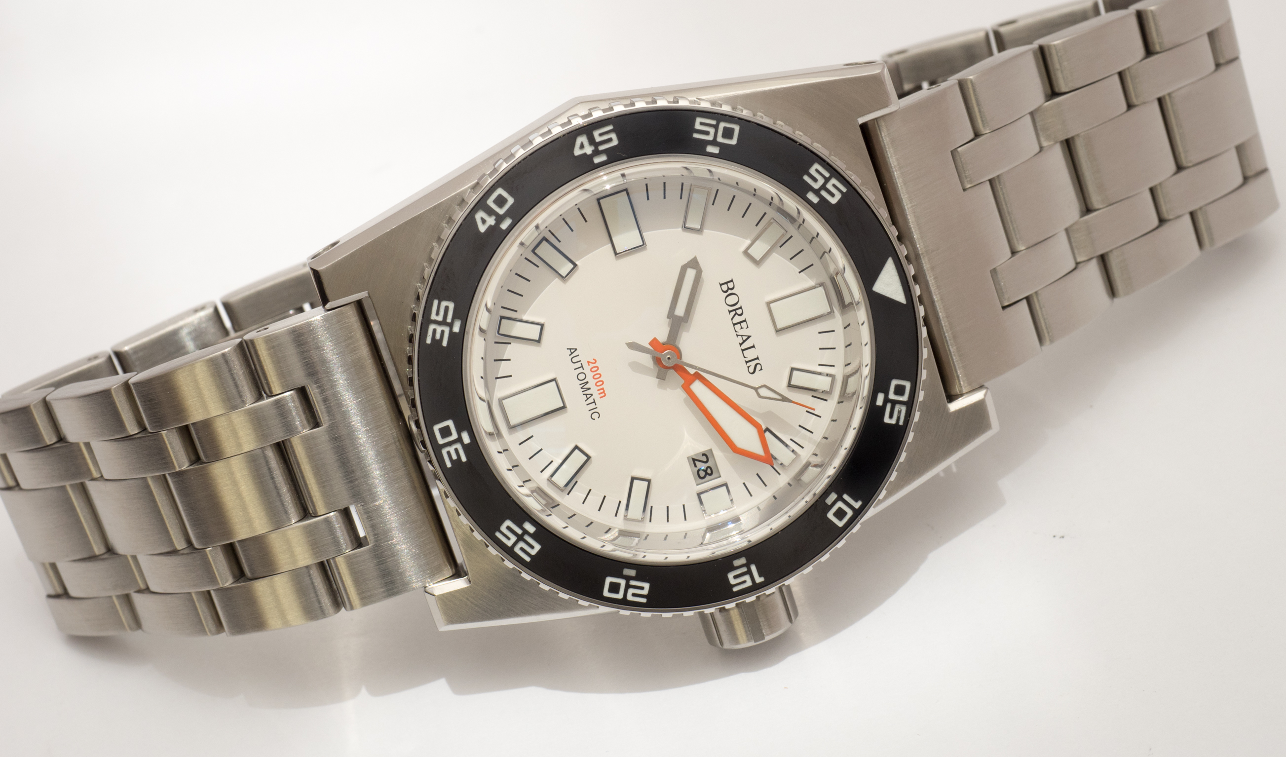 Borealis Scorpionfish Black Dial Plongeur Hands