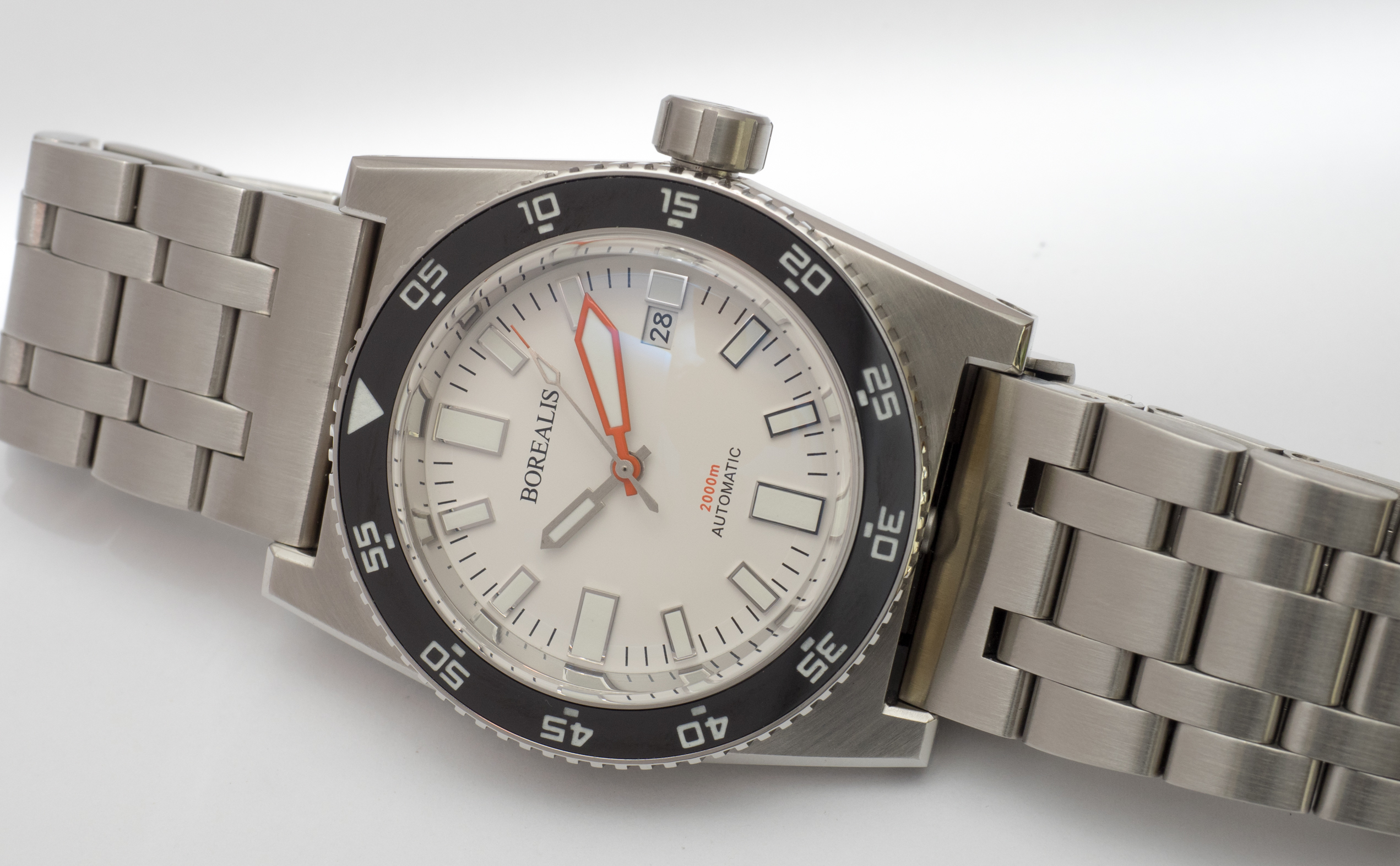 Borealis Scorpionfish Black Dial Plongeur Hands