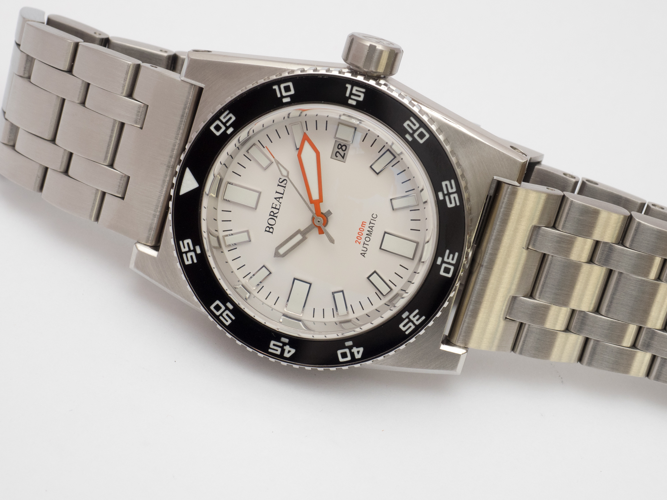 Borealis Scorpionfish Black Dial Plongeur Hands