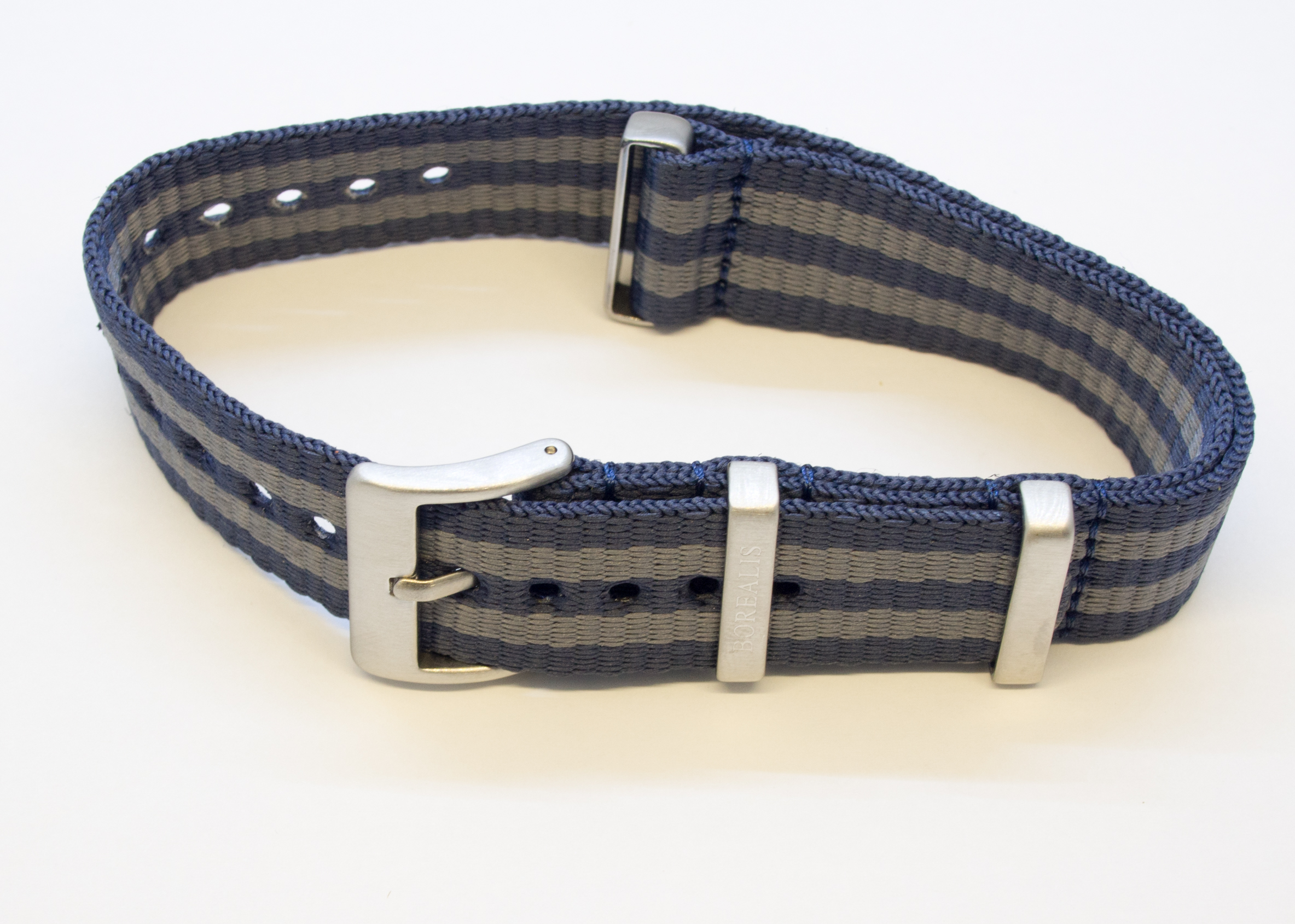 Borealis Nato Style Premium Nylon Strap 20mm Blue Grey