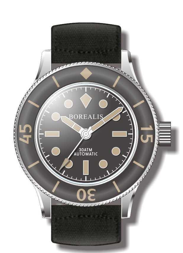 Borealis Sea Storm Version A No Date Old Radium Lume