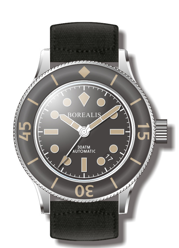 Pre-Order Borealis Sea Storm Version A1 Date Old Radium Lume BSSVA1DATEOLDRADIUM