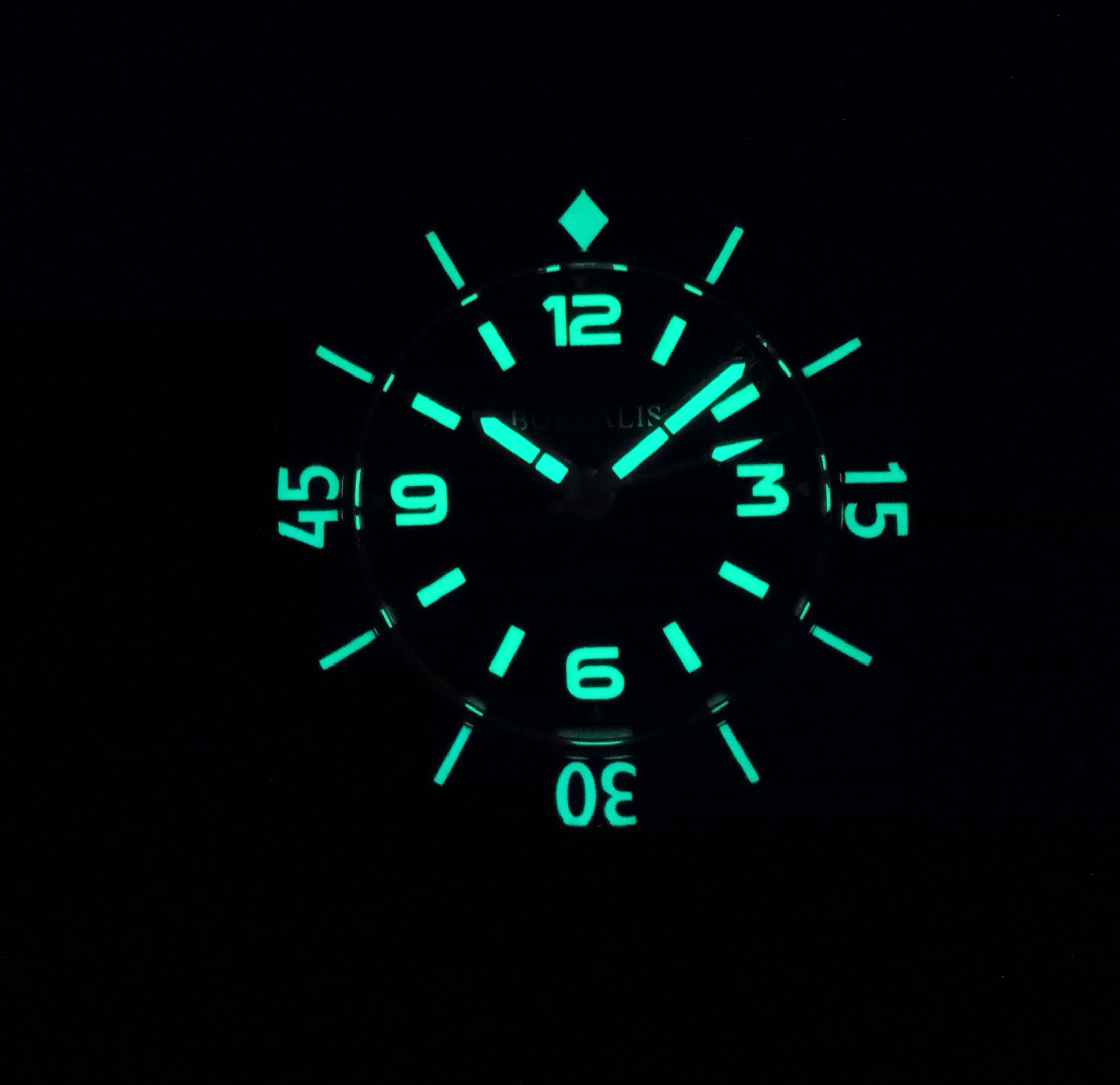 Borealis Sea Storm Version B No Date Old Radium Lume