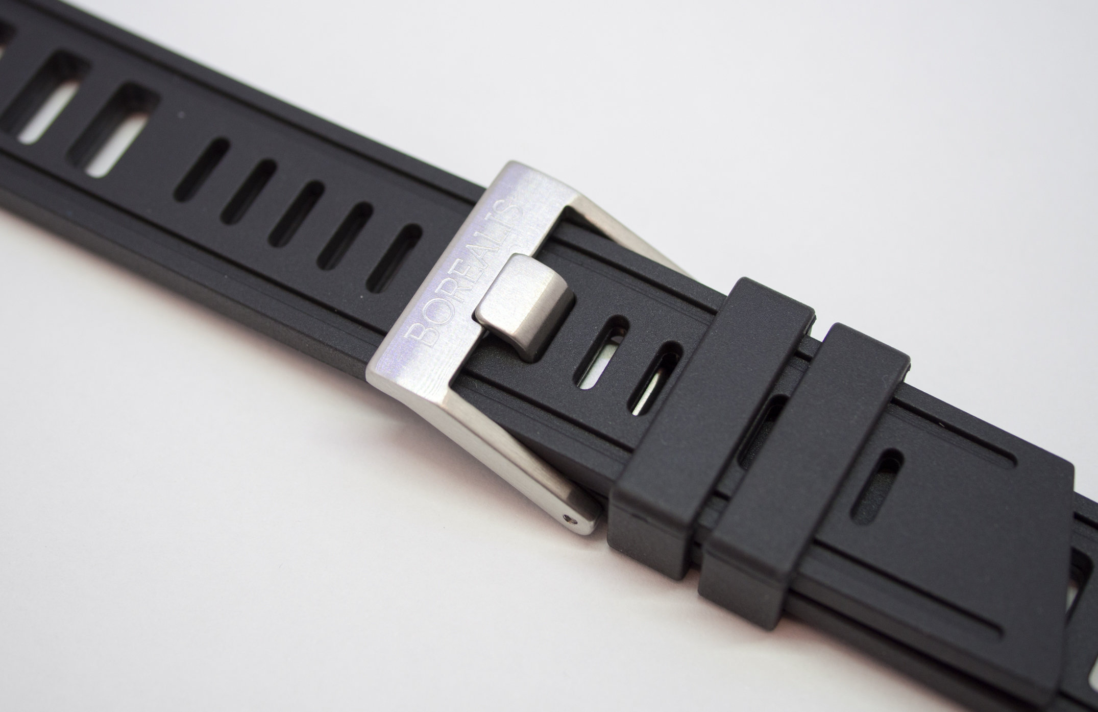 Borealis Rubber Strap 20mm Black