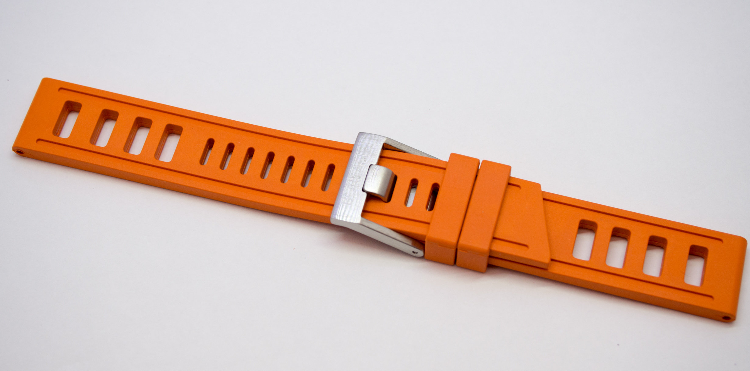 Borealis Rubber Strap 20mm Orange
