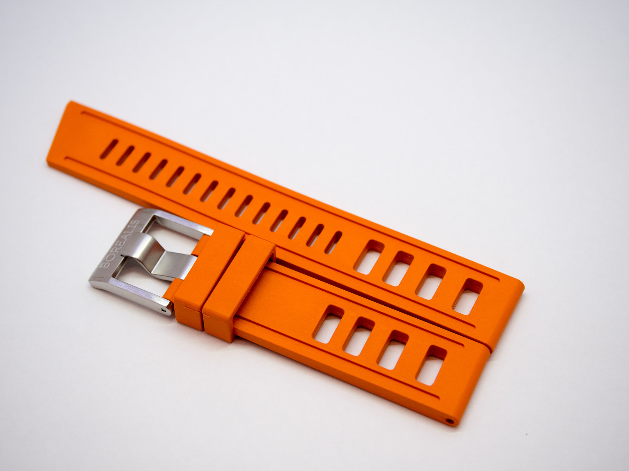 Borealis Rubber Strap 20mm Orange