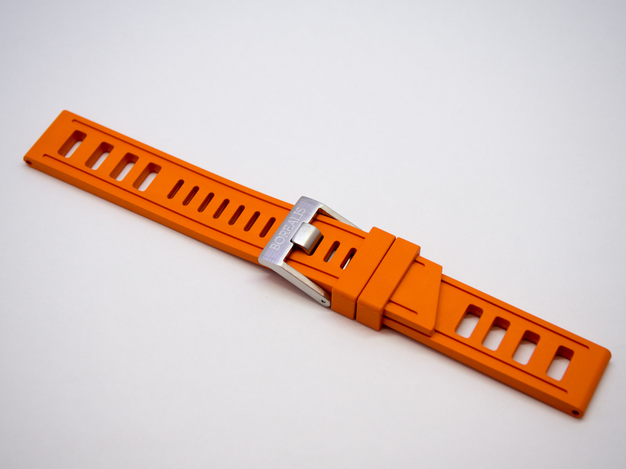 Borealis Rubber Strap 20mm Orange