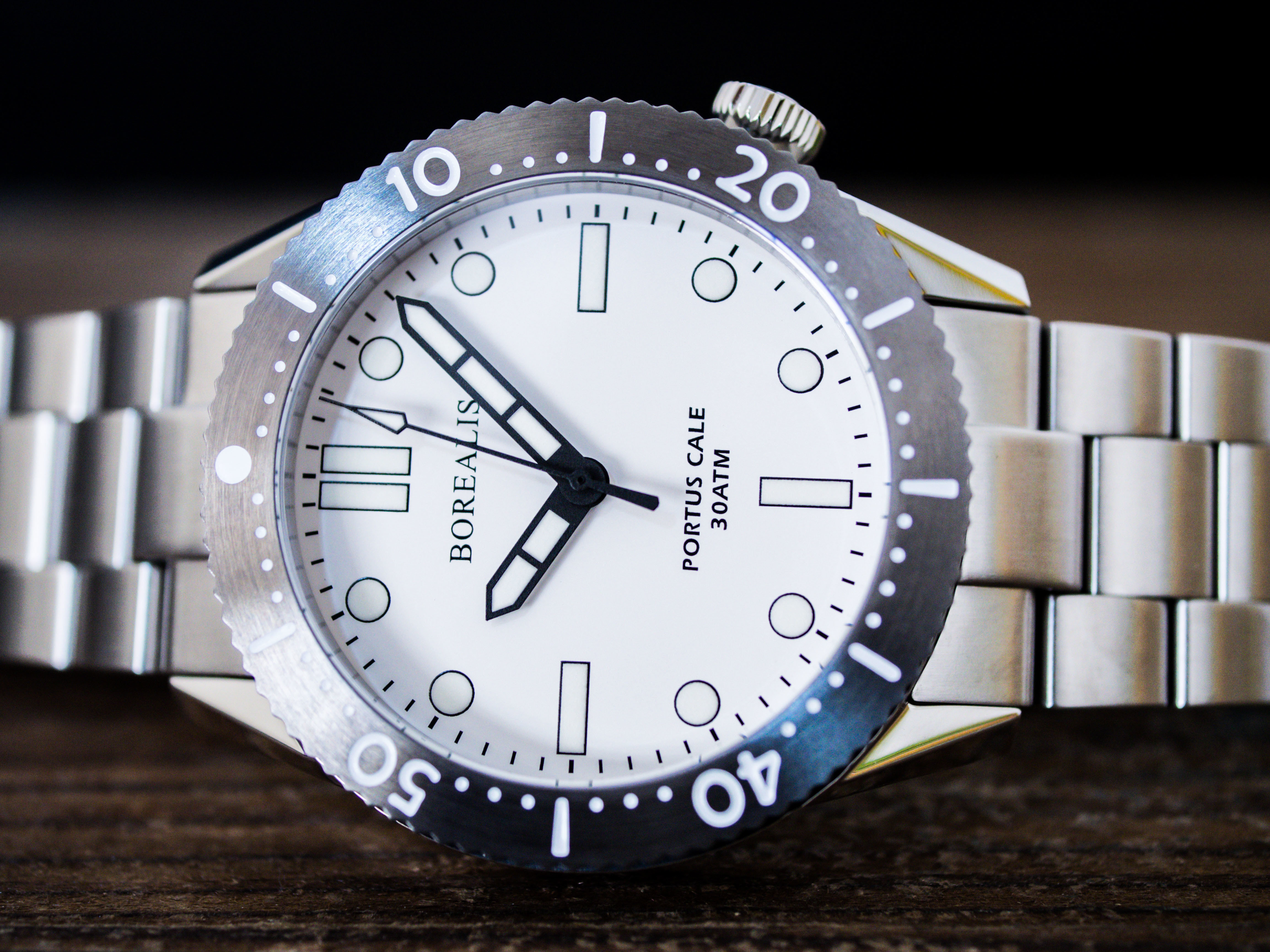 Borealis Portus Cale White Version A1 Dial SLWL No Date
