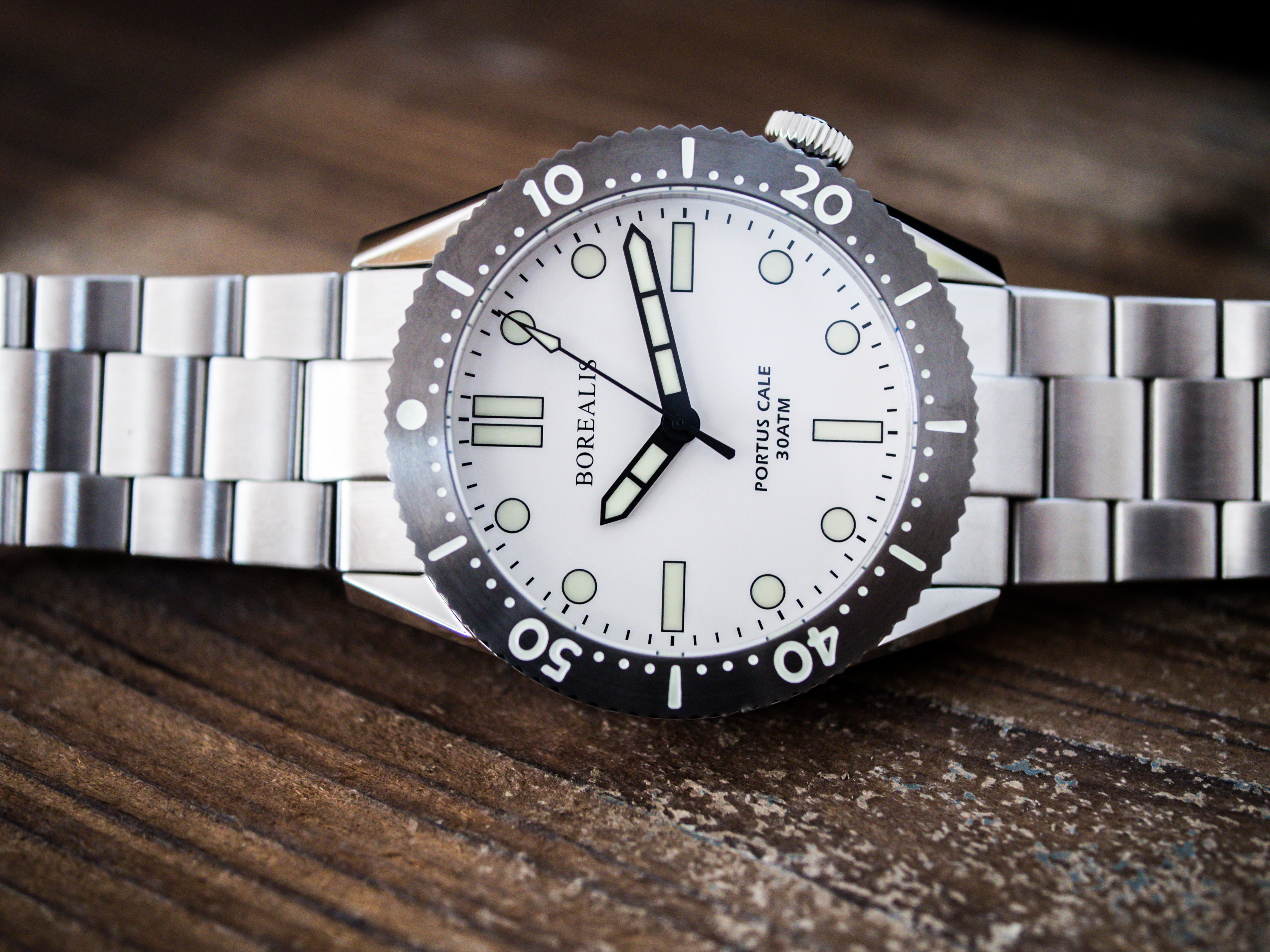 Borealis Portus Cale White Version A1 Dial SLWL No Date