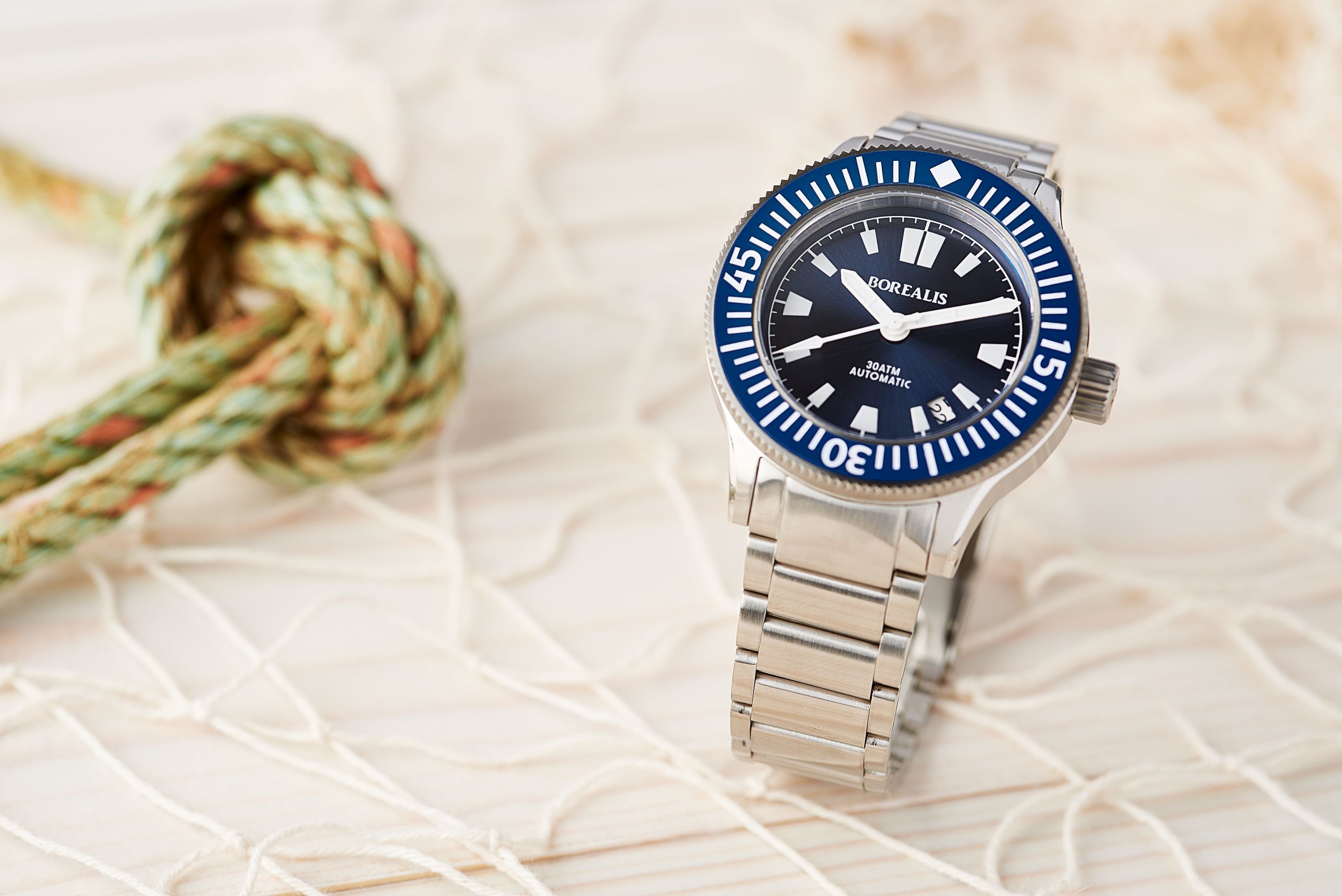 Pre-Order Borealis Sea Storm V2 Blue Dial Version B.C2 Date BGW9 Lume
