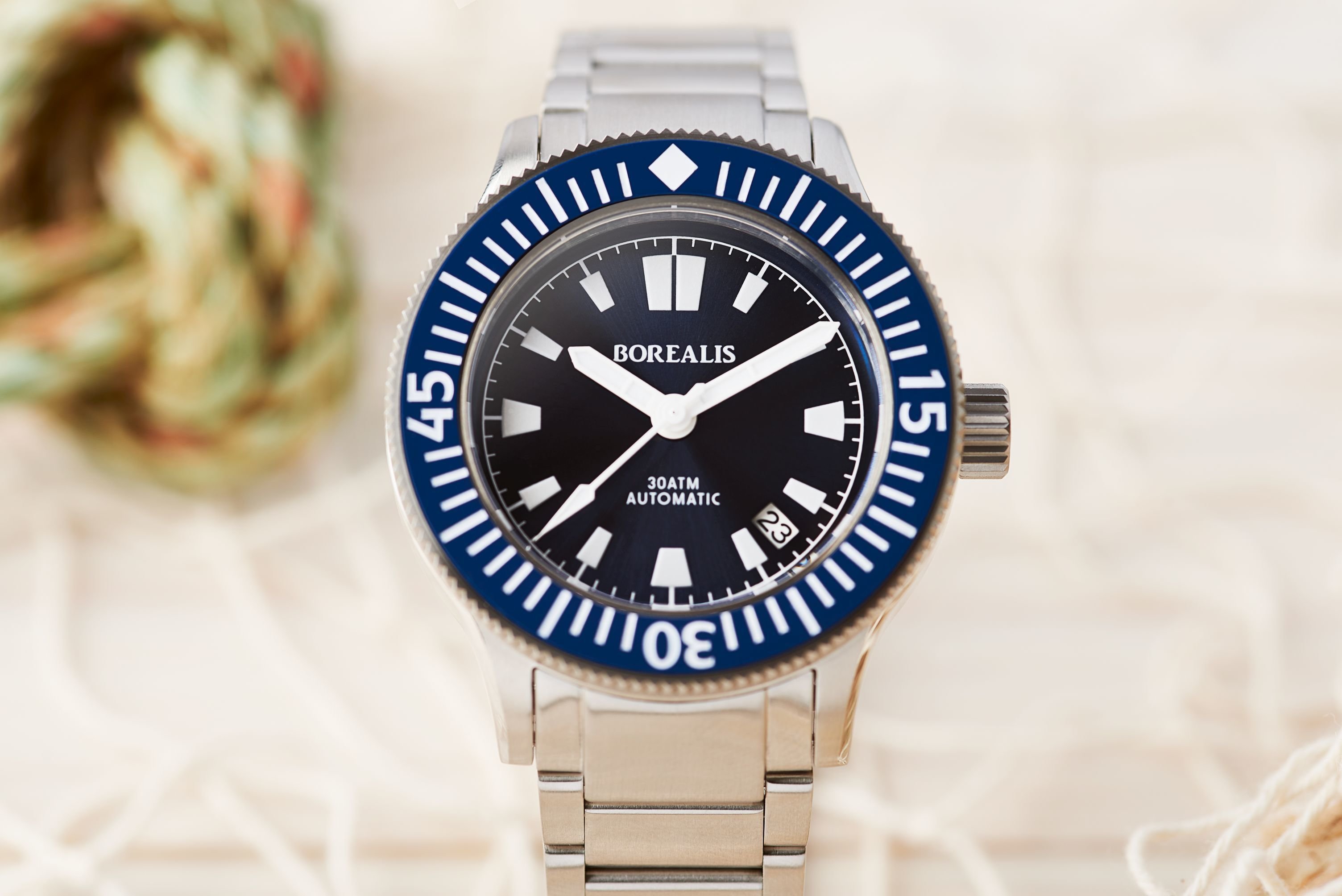 Pre-Order Borealis Sea Storm V2 Blue Dial Version B.C2 Date BGW9 Lume