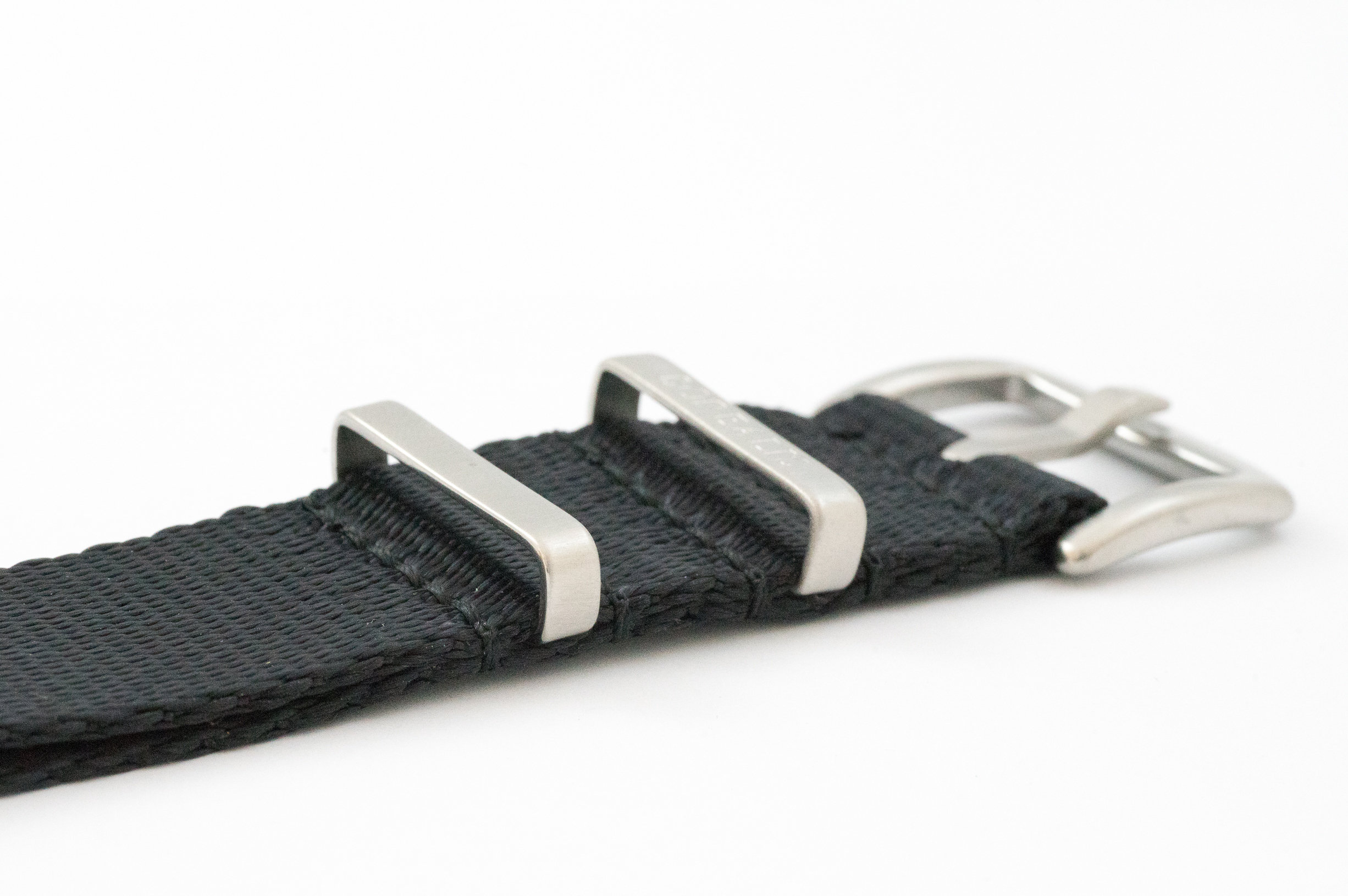 Borealis premium Nato style seatbelt 1.4mm nylon weave strap 20mm size black