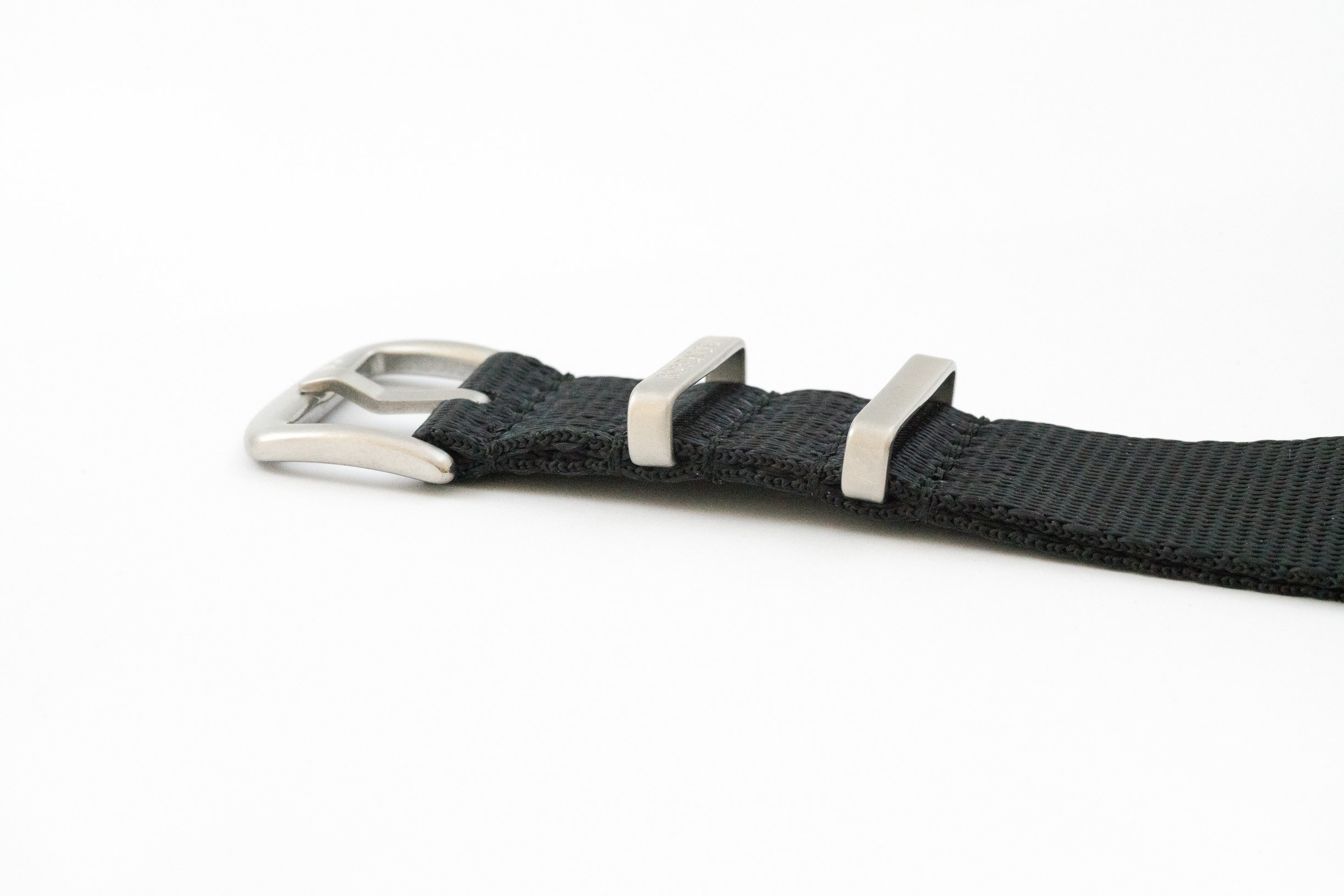 Borealis premium Nato style seatbelt 1.4mm nylon weave strap 20mm size black
